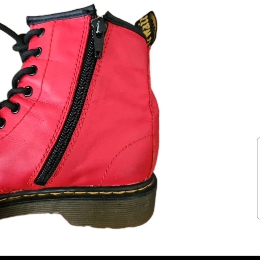 Dr. Martens Youth Red 1460 8-Eye Classic Leather Iconic Durable Combat Boot 3